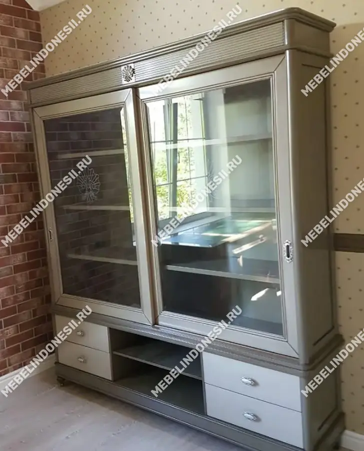 Библиотека "Бурбон" BJ913  купить в интернет магазине Мебель из массива. Звоните +7 495 961-63-63 Книжные шкафы из массива дерева