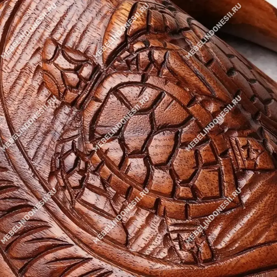 Деревянная фигурка ручной работы "Морская черепаха"  