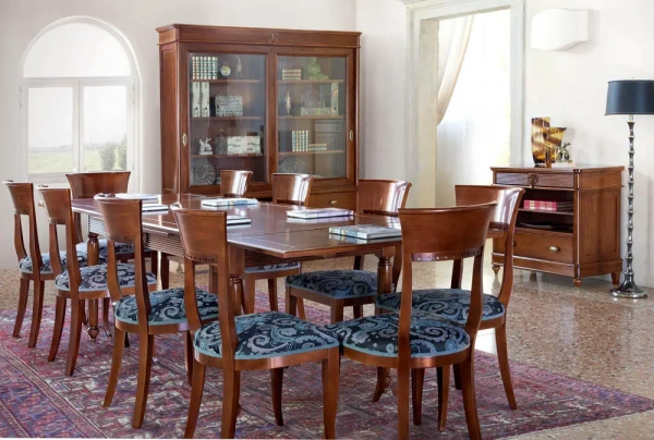 Витрина 2х дверная "Бурбон" Слоновая кость BJ908B  купить в интернет магазине Мебель из массива. Звоните +7 495 961-63-63 Витрины из массива дерева