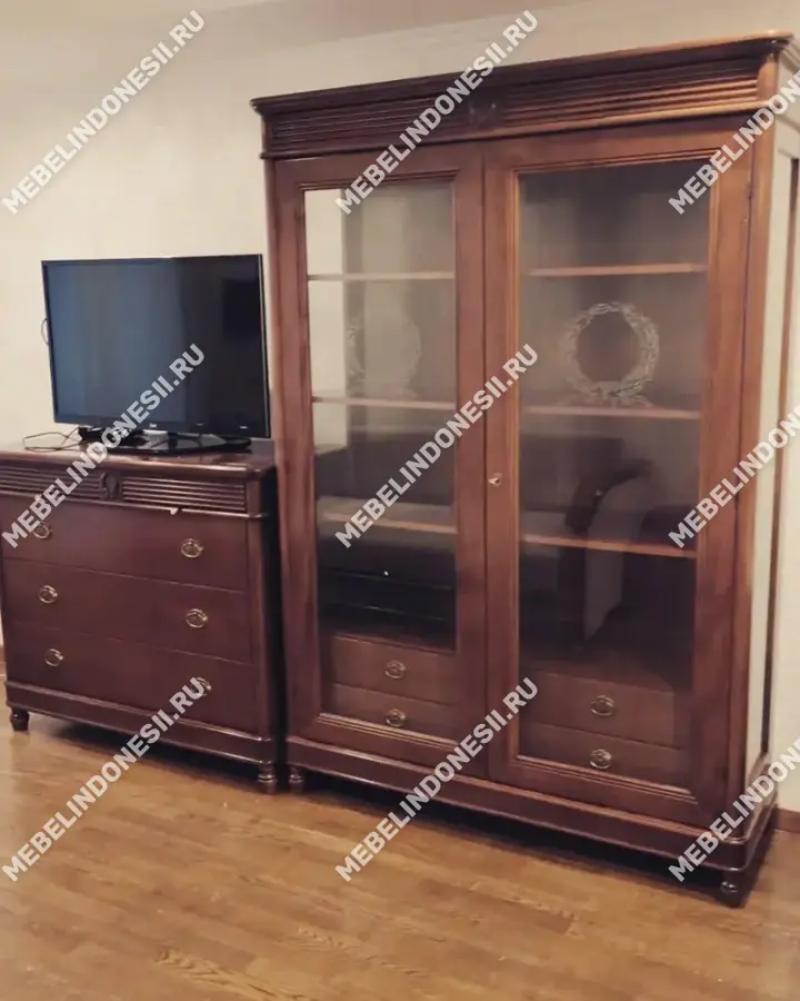Комод с зеркалом "Мария Сильва" Слоновая кость  MS904-MS907  купить в интернет магазине Мебель из массива. Звоните +7 495 961-63-63 Комоды из массива дерева