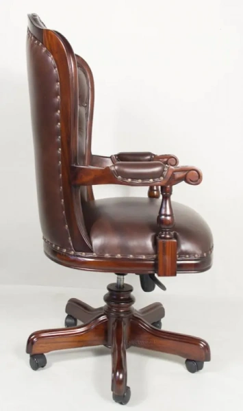 Кабинетное рабочее кресло MSM.51 BROWN 15303 BROWN купить в интернет магазине Мебель из массива. Звоните +7 495 961-63-63 Мебель Индонезии