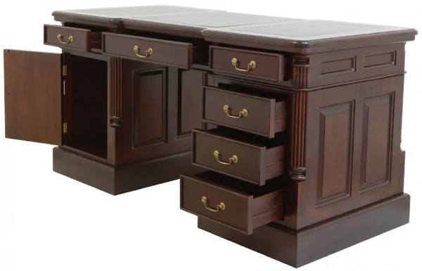 Письменный стол из массива дерева 180 MSM.350 Brown 12256 BROWN купить в интернет магазине Мебель из массива. Звоните +7 495 961-63-63 Мебель Индонезии