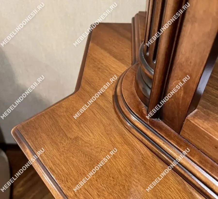 Витрина угловая "Венеция Люкс" Орех 304  купить в интернет магазине Мебель из массива. Звоните +7 495 961-63-63 Гостиные