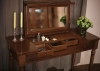 Стол туалетный с откидным зеркалом "Бурбон" Слоновая кость BJ921M  купить в интернет магазине Мебель из массива. Звоните +7 495 961-63-63 Туалетные столы из массива дерева